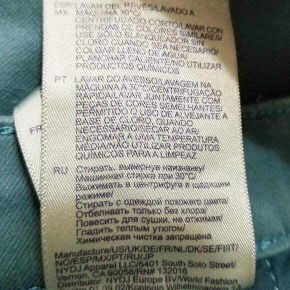 Not Your Daughter's Jeans NYDJ Women's Sheri Slim Ankle Lift Tuck Tech Size 14 - Picture 11 of 11